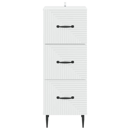 Lådans skåp Vit 33 x 34,5 x 89,5 cm Konstruerat trä