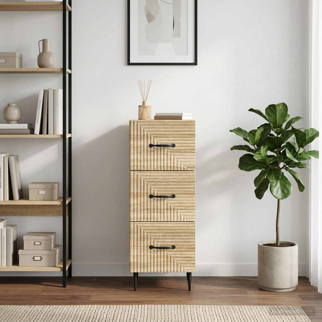 Lådans skåp Sonoma-ek 33 x 34,5 x 89,5 cm Konstruerat trä