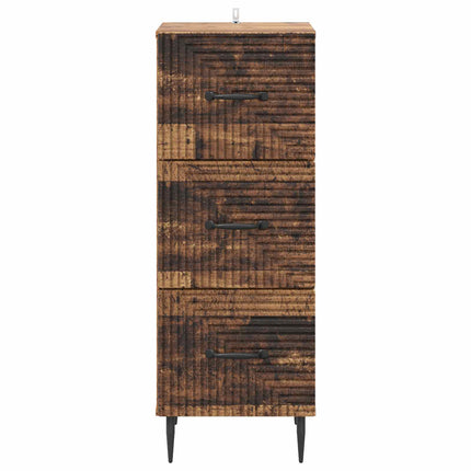 Lådans skåp Gammalt trä 33 x 34,5 x 89,5 cm Konstruerat trä