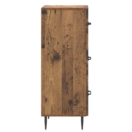 Lådans skåp Gammalt trä 33 x 34,5 x 89,5 cm Konstruerat trä