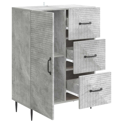 Sideboard Betonggrå 66 x 34,5 x 89,5 cm Konstruerat trä