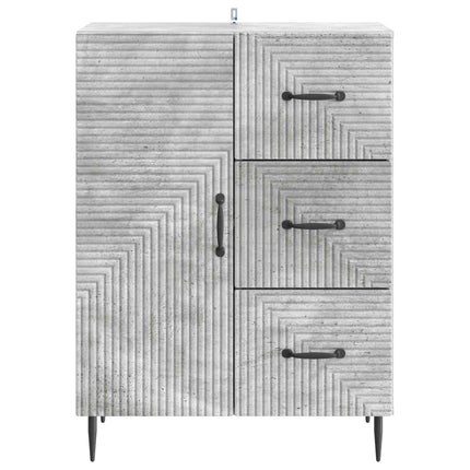 Sideboard Betonggrå 66 x 34,5 x 89,5 cm Konstruerat trä