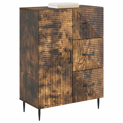 Sideboard med låda Rökt ek 66 x 34,5 x 89,5 cm Konstruerat trä