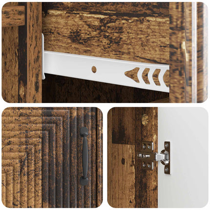 Sideboard Gammalt trä 66 x 34,5 x 89,5 cm Konstruerat trä