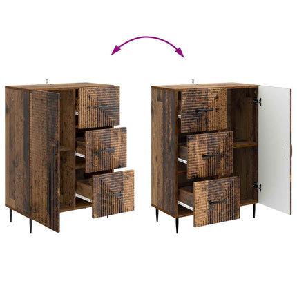Sideboard Gammalt trä 66 x 34,5 x 89,5 cm Konstruerat trä