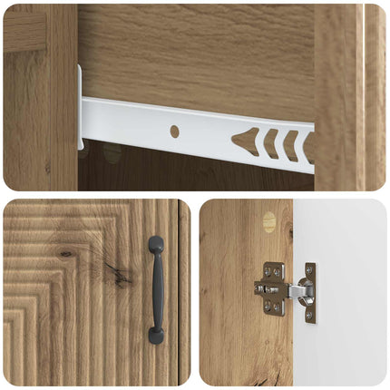 Sideboard Artisan-ek 66 x 34,5 x 89,5 cm Konstruerat trä