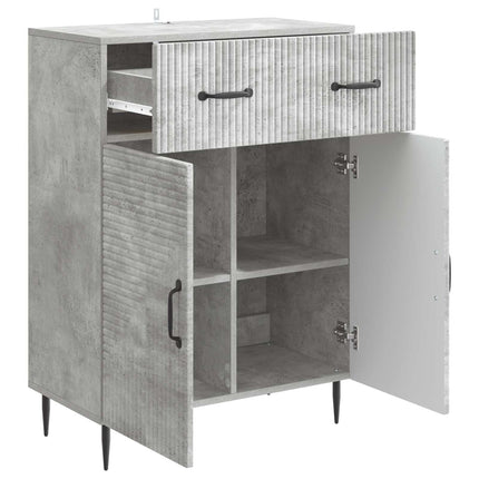Sideboard Betonggrå 66 x 34,5 x 89,5 cm Konstruerat trä