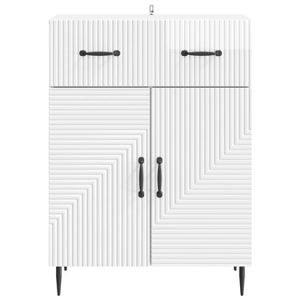 Sideboard Vit högglans 66 x 34,5 x 89,5 cm Konstruerat trä