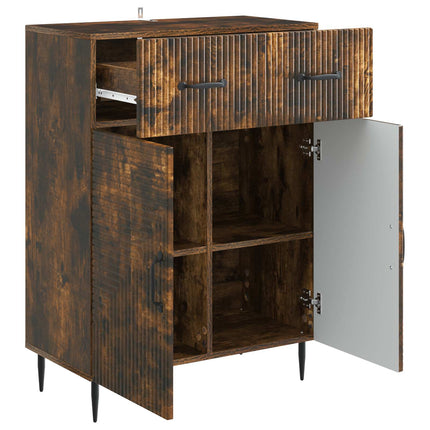 Sideboard med låda Rökt ek 66 x 34,5 x 89,5 cm Konstruerat trä