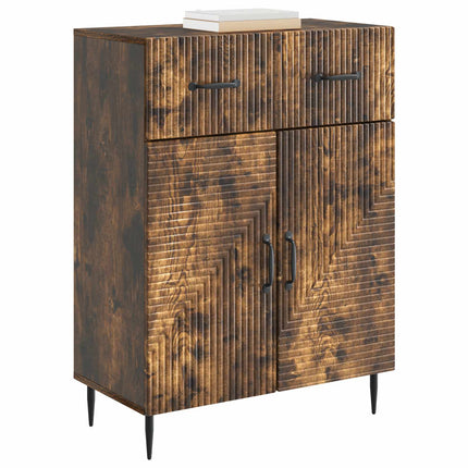 Sideboard med låda Rökt ek 66 x 34,5 x 89,5 cm Konstruerat trä