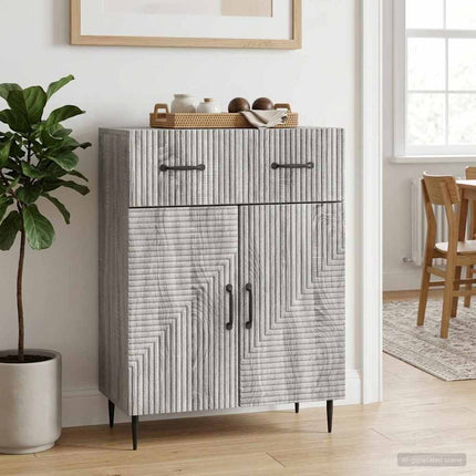 Sideboard Grå sonoma-ek 66 x 34,5 x 89,5 cm Konstruerat trä