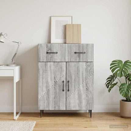 Sideboard Grå sonoma-ek 66 x 34,5 x 89,5 cm Konstruerat trä
