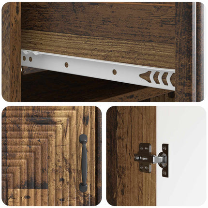 Sideboard Gammalt trä 66 x 34,5 x 89,5 cm Konstruerat trä