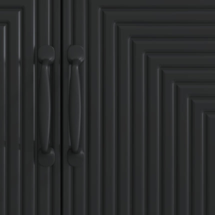 Sideboard Svart 89 x 34,5 x 80 cm Konstruerat trä