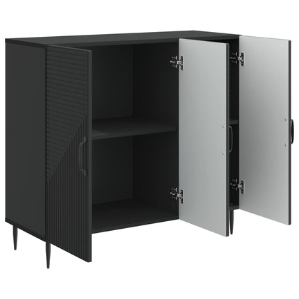 Sideboard Svart 89 x 34,5 x 80 cm Konstruerat trä