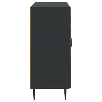 Sideboard Svart 89 x 34,5 x 80 cm Konstruerat trä