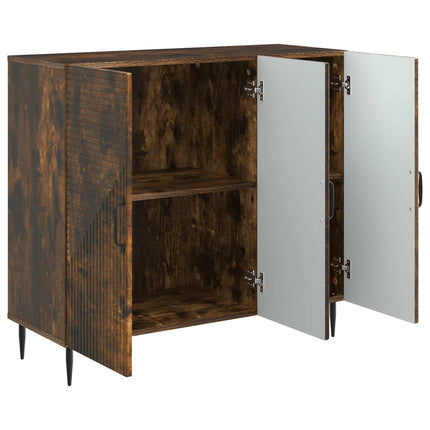 Sideboard Rökt ek 89 x 34,5 x 80 cm Konstruerat trä