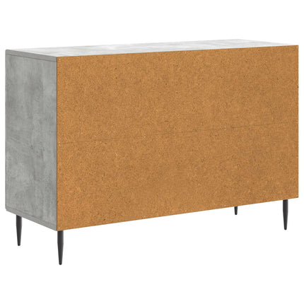 Sideboard med låda Betonggrå 89 x 34,5 x 60 cm Konstruerat trä