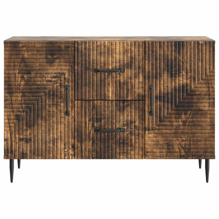 Sideboard med låda Rökt ek 89 x 34,5 x 60 cm Konstruerat trä