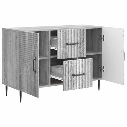 Sideboard Grå sonoma-ek 89 x 34,5 x 60 cm Konstruerat trä