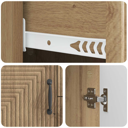 Sideboard Artisan-ek 89 x 34,5 x 60 cm Konstruerat trä