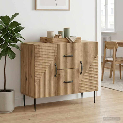 Sideboard Artisan-ek 89 x 34,5 x 60 cm Konstruerat trä