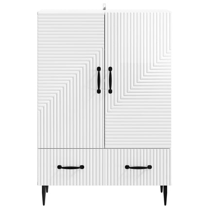 Sideboard Vit högglans 66 x 34,5 x 95 cm Konstruerat trä