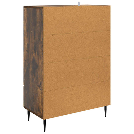 Sideboard med låda Rökt ek 66 x 34,5 x 95 cm Konstruerat trä