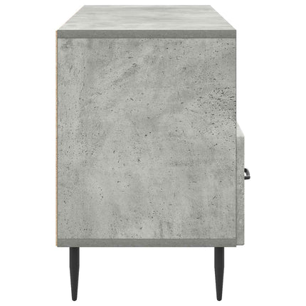 TV-skåp med låda Betonggrå 102 x 34,5 x 50 cm Konstruerat trä
