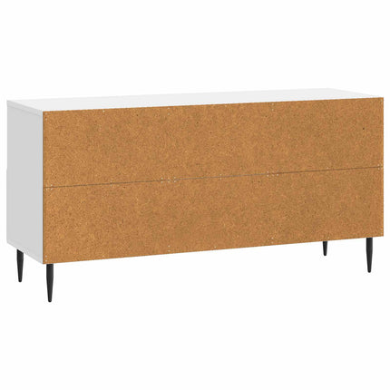 TV-skåp Vit högglans 102 x 34,5 x 50 cm Konstruerat trä