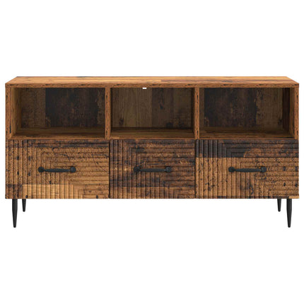 TV-skåp med låda Gammalt trä 102 x 34,5 x 50 cm Konstruerat trä