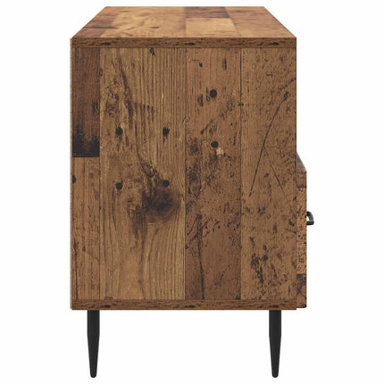 TV-skåp med låda Gammalt trä 102 x 34,5 x 50 cm Konstruerat trä