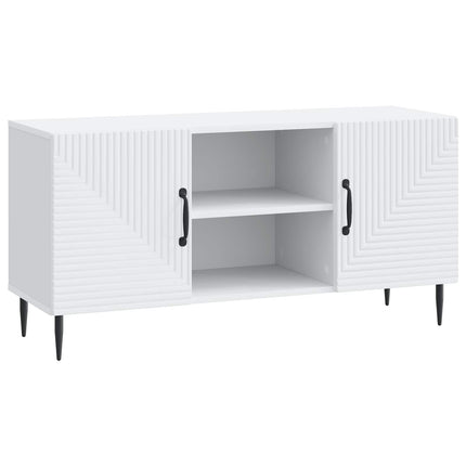 TV-skåp Vit 102 x 34,5 x 50 cm Konstruerat trä