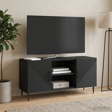 TV-skåp Svart 102 x 34,5 x 50 cm Konstruerat trä