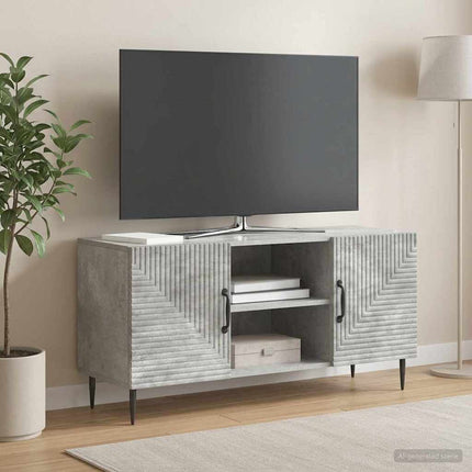 TV-skåp Betonggrå 102 x 34,5 x 50 cm Konstruerat trä