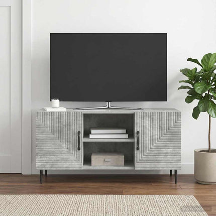 TV-skåp Betonggrå 102 x 34,5 x 50 cm Konstruerat trä