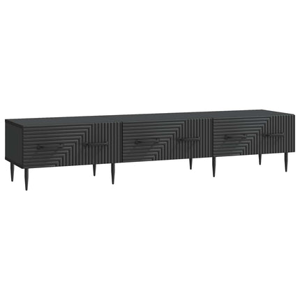 TV-skåp med låda Svart 147 x 34,5 x 30 cm Konstruerat trä