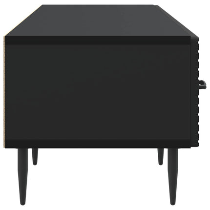 TV-skåp med låda Svart 147 x 34,5 x 30 cm Konstruerat trä