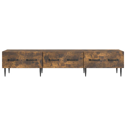 TV-skåp med låda Rökt ek 147 x 34,5 x 30 cm Konstruerat trä