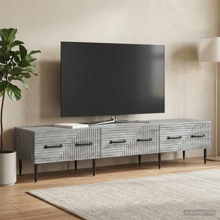 TV-skåp Grå sonoma-ek 147 x 34,5 x 30 cm Konstruerat trä