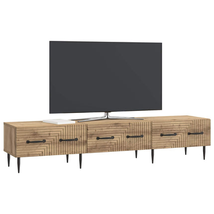 TV-skåp med låda Artisan-ek 147 x 34,5 x 30 cm Konstruerat trä