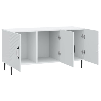 TV-skåp Vit 99 x 34,5 x 50 cm Konstruerat trä