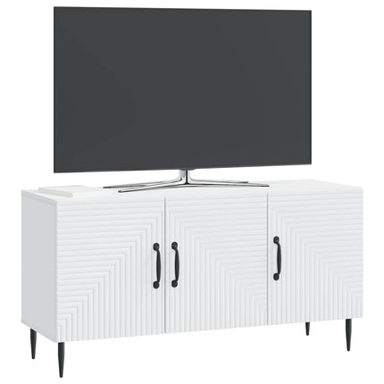 TV-skåp Vit 99 x 34,5 x 50 cm Konstruerat trä