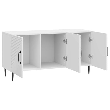 TV-skåp Vit högglans 99 x 34,5 x 50 cm Konstruerat trä