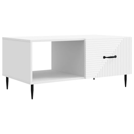 Kaffeebord Vit 90 x 50 x 40 cm Konstruerat trä