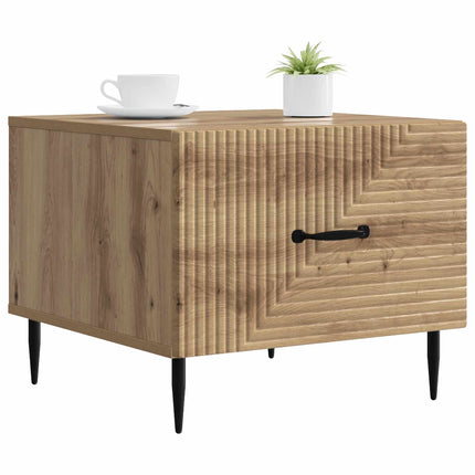 Kaffeebord med låda Artisan-ek 49 x 50 x 40 cm Konstruerat trä