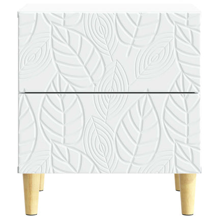 Sängbord Vit 43 x 34,5 x 48 cm Konstruerat trä