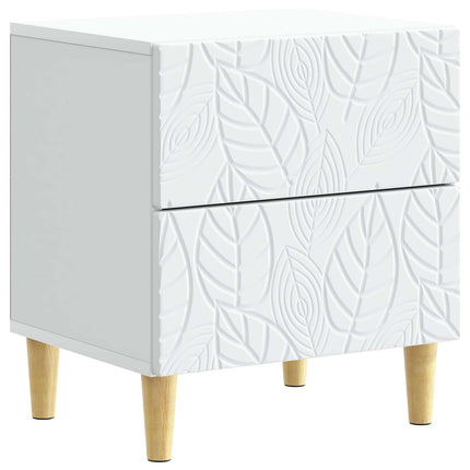 Sängbord 2 pcs Vit 43 x 34,5 x 48 cm Konstruerat trä