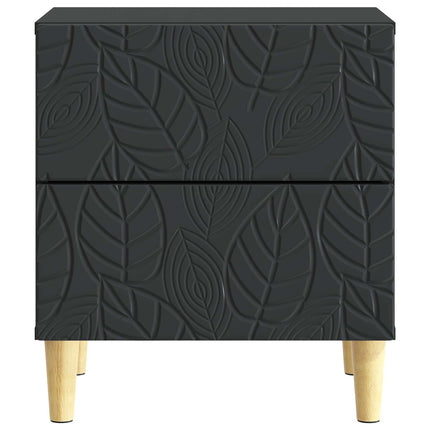 Sängbord 2 pcs Svart 43 x 34,5 x 48 cm Konstruerat trä