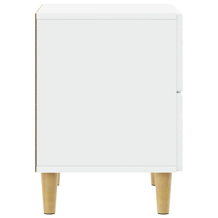 Sängbord Vit 62 x 34,5 x 48 cm Konstruerat trä
